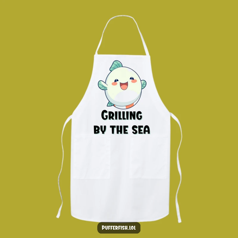 Funny Fish Beach Ball Apron, Grill with Summer Cheer!