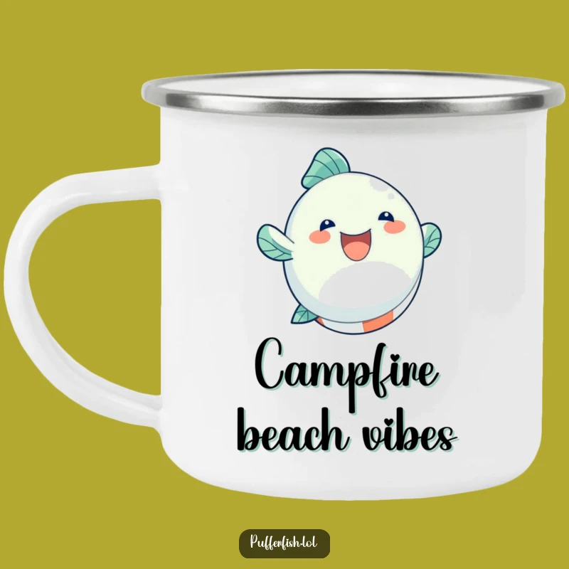 Durable Funny Fish Beach Ball Camping Mug, Adventure Ready Fun!