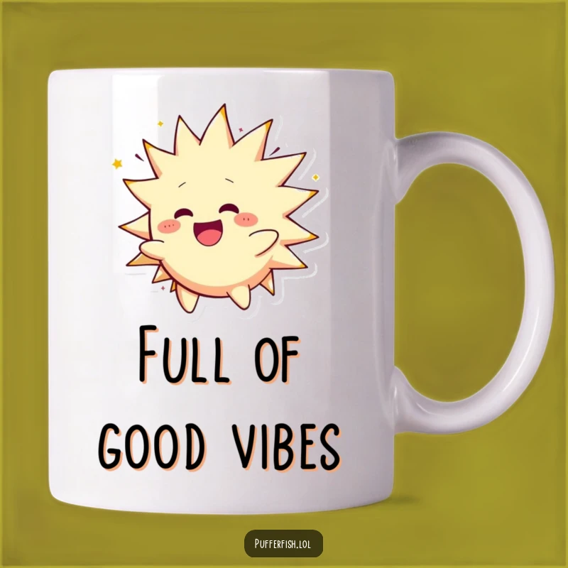 Funny Spiky Character Inflation Mug - Hilarious Gift for Energetic Personalities