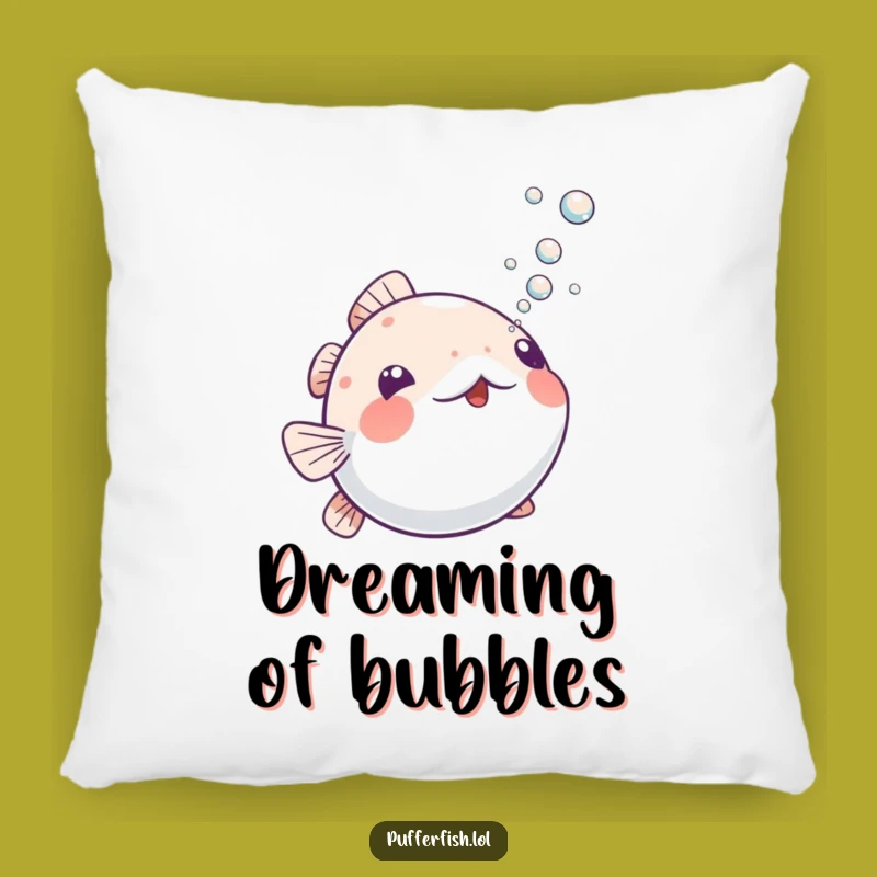 Cozy Funny Playful Pufferfish Pillow: Soft & Hilarious Bubble Comfort