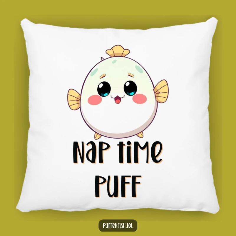 Funny Kawaii Pufferfish Pillow - Inflating Cute Comfort, Perfect Ocean Accent!