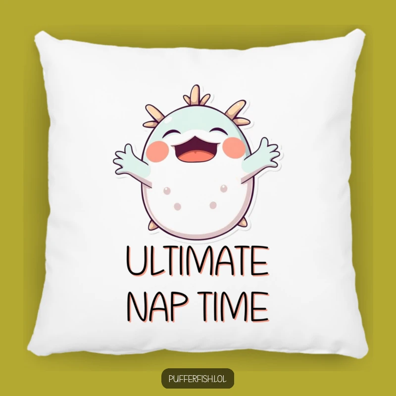 Funny Pufferfish Yawning Pillow: Cozy Comfort, Hilarious Funny Gift!