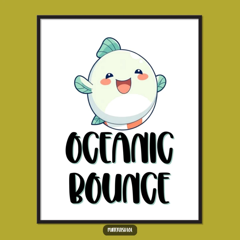 Funny Fish Beach Ball Digital Print, Instant Summer Joy Art!