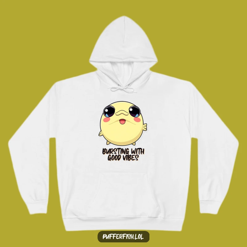 Funny Kawaii Pufferfish Hoodie: Cozy Comfort and Adorable Gag Gift