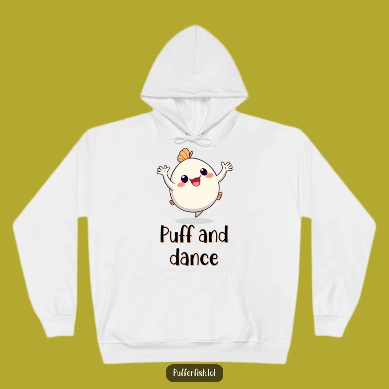 Funny Dancing Pufferfish Hoodie: Cozy Up with this Hilarious Joyful Friend