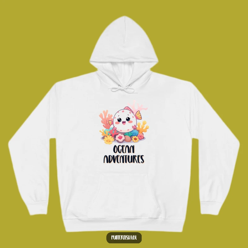 Funny Kawaii Pufferfish Hoodie: Exploring Fish Sweatshirt for Cozy Adventures