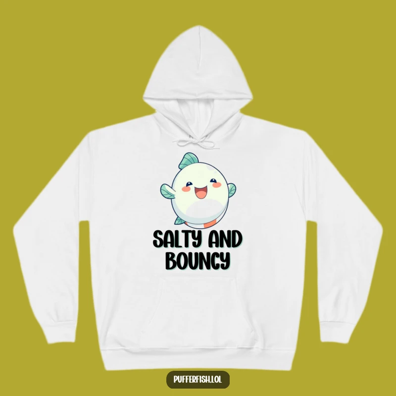 Cozy Funny Fish Beach Ball Hoodie, Warm Summer Vibes and Humor!