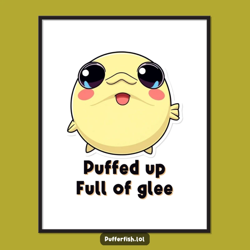 Free Printable Pufferfish Wall Art: Inflating Joy Decor, Funny Downloadable Art for Ocean Lovers