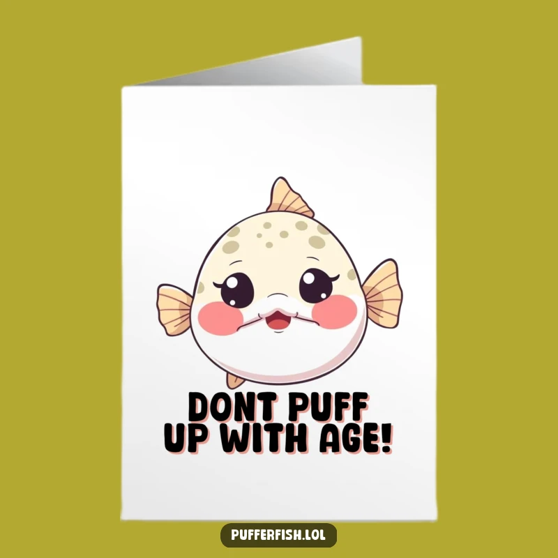 Free Printable Pufferfish Birthday Card: Funny Inflated Surprise Downloadable!