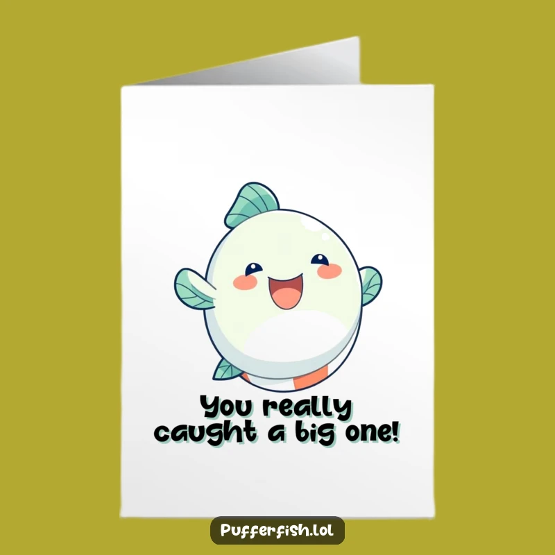 Free Printable Congrats Card: Bouncing Fish Ball Downloadable Celebration