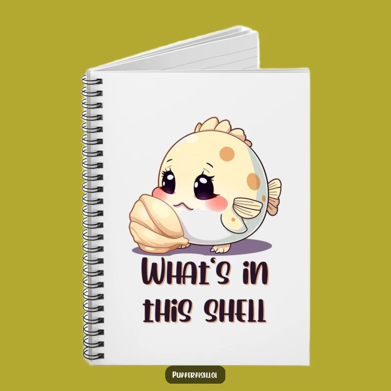 Funny Curious Pufferfish Notebook: Journal Your Discoveries, Hilarious Sea Notes