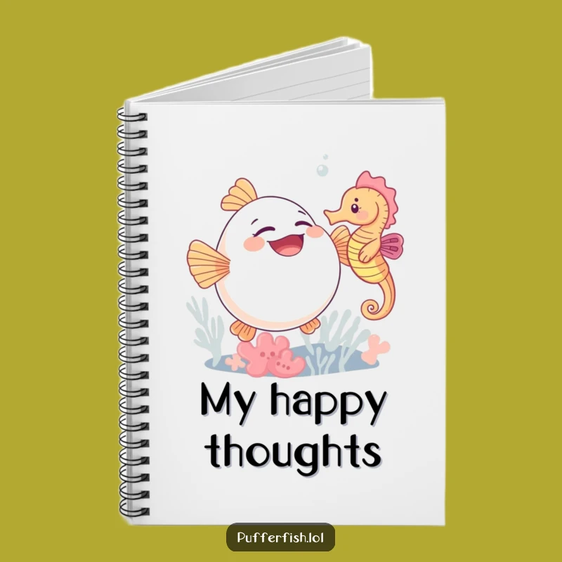 Funny Pufferfish Giggle Notebook: Jot Down Jokes and Giggles!