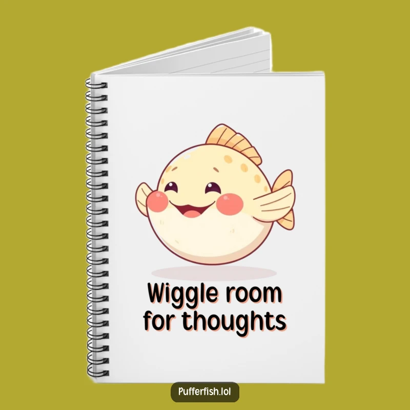 Funny Pufferfish Grin Notebook: Wiggle Your Way Through Notes