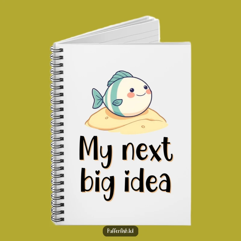 Funny Round Fish Rolling Notebook: Journal Your Glee, Hilarious Character Notes