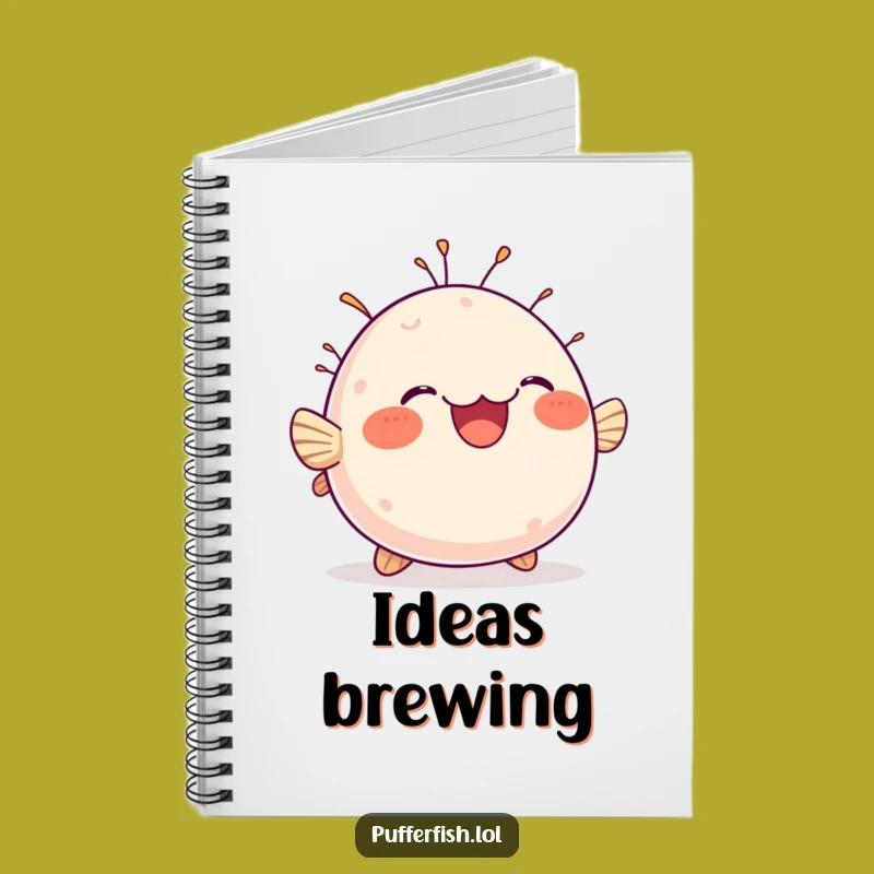 Funny Chubby Pufferfish Notebook: Bobbing Journal, Perfect Funny Gift