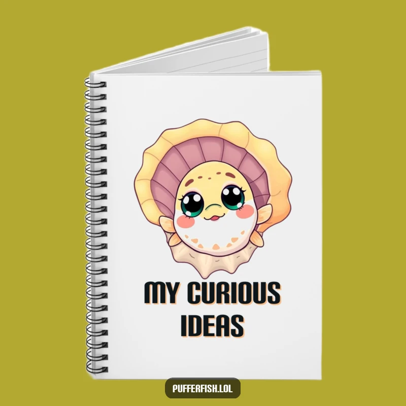 Funny Pufferfish Seashell Notebook: Hilarious Journal for Ocean Ideas