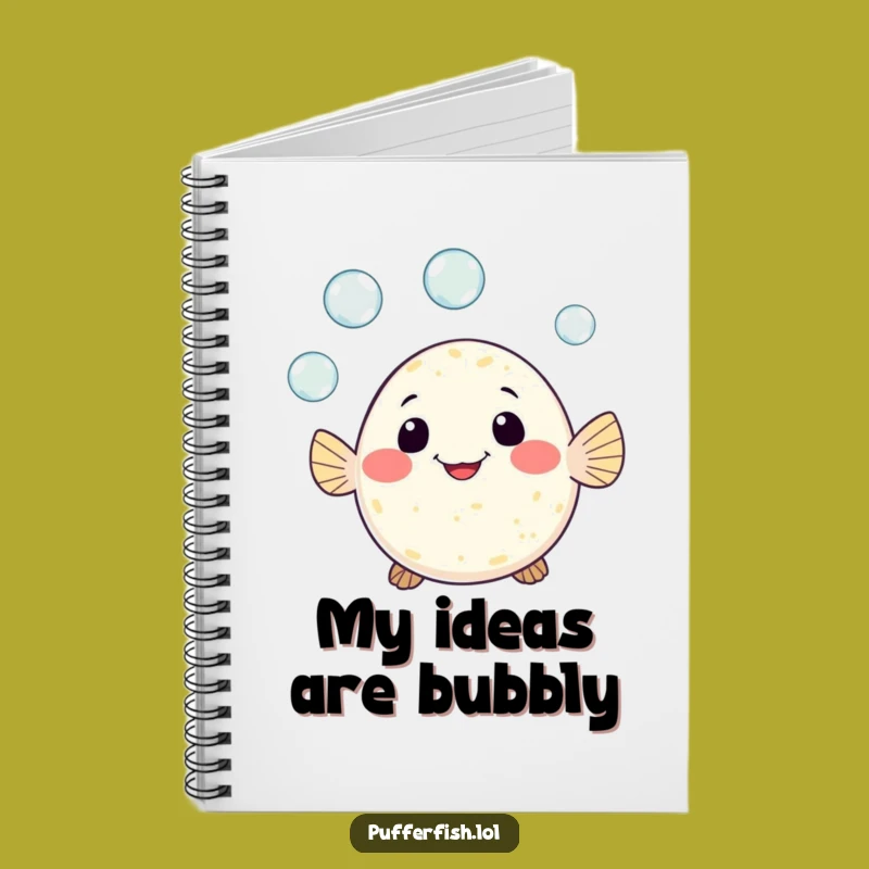 Funny Pufferfish Juggling Notebook: Jot Down Playful Ideas with Cheer