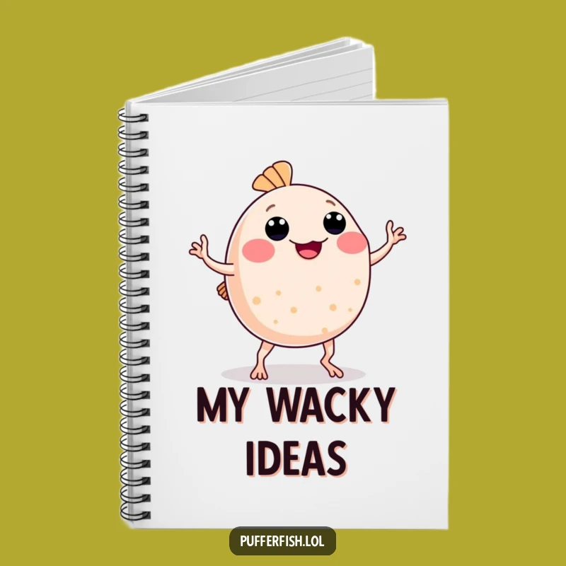 Funny Pufferfish Dance Notebook: Jot Down Your Moves, Perfect Gift