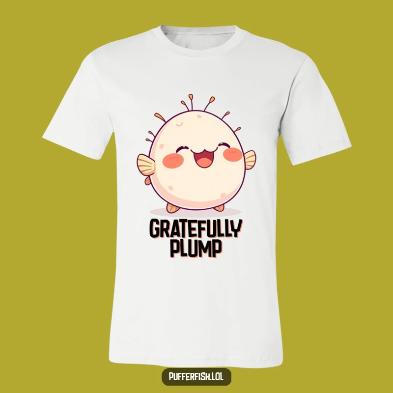 Funny Chubby Pufferfish Tee: Bobbing Fish Shirt, Ideal Funny Gift