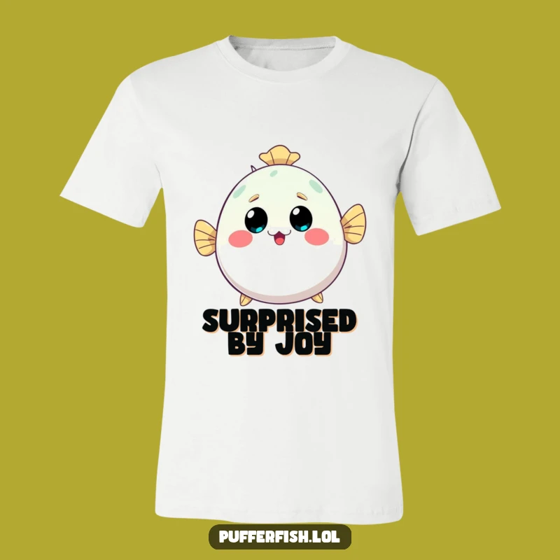 Funny Kawaii Pufferfish T-Shirt - Inflating Surprise Design, Perfect Cute Tee!