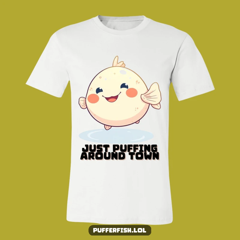 Funny Pufferfish Grin T-Shirt - Your New Favorite Hilarious Tee